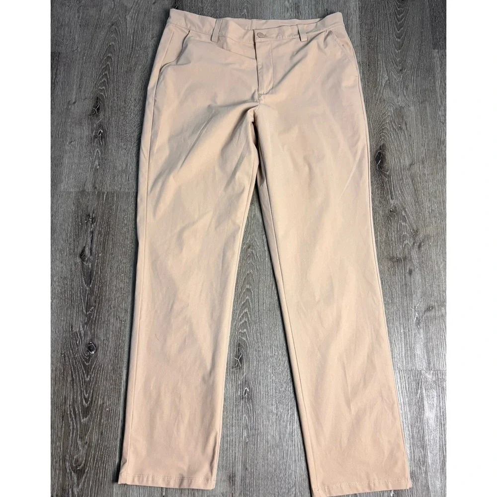 Willit Golf Performance Chino Pants Men's 36x34 Blue/Khaki Stretch Casual-2 Pair